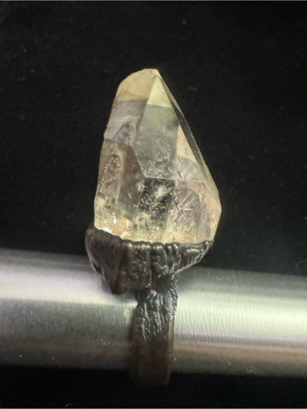Wicked Heathens Handcrafted Quartz Point Ring - Size 5.5